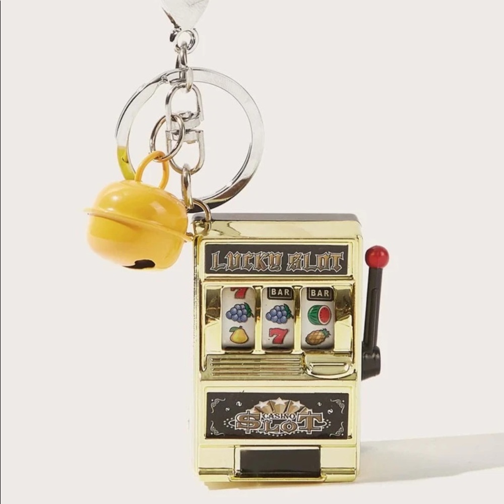🎰 Spinning Arcade Game Toy Purse clip / keychain - Picture 2 of 5
